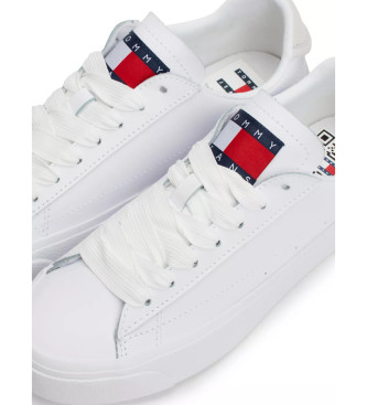Tommy Jeans Sneaker Nola in pelle bianca