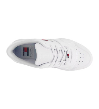 Tommy Jeans Sneaker Retro Basket in pelle bianca