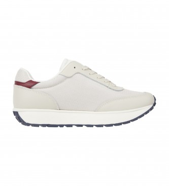 Tommy Jeans Retro Runner beige leather trainers