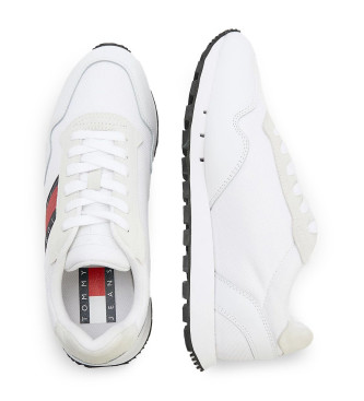 Tommy Jeans Sneaker Retro runner in pelle bianca