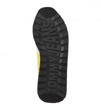 Tommy Jeans Zapatillas de piel Runner amarillo