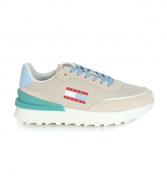 Tommy Jeans Multicolor running style Tech leather sneakers