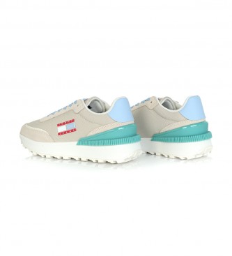 Tommy Jeans Baskets en cuir Tech multicolores, style running