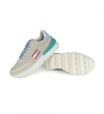 Tommy Jeans Multicolor running style Tech leather sneakers