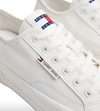 Tommy Jeans Sneakers in tela bianca