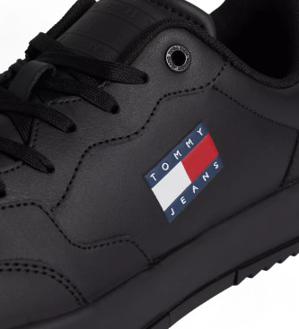 Tommy Jeans Sneakers essenziali con suola dentellata nera