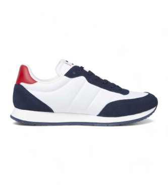 Tommy Jeans Zapatillas estilo running con cordones y logo blanco