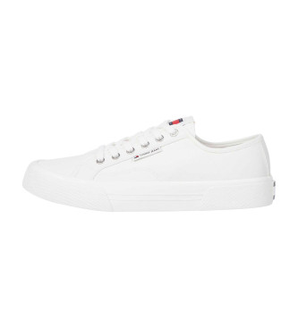 Tommy Jeans Lace Up Canvas Sneakers White