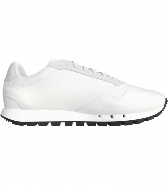 Tommy Jeans Retro runner leather trainers white