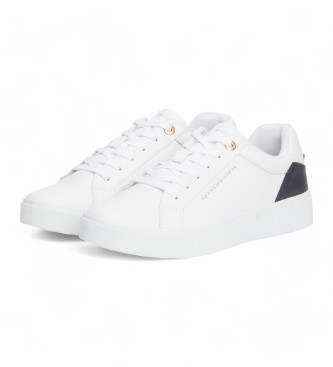 Tommy Hilfiger Tnis de couro Elevated Essential branco