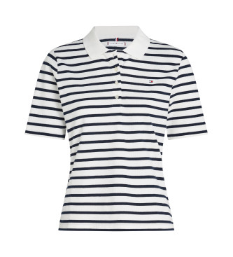 Tommy Hilfiger 1985 Collection polotrja med normal passform vit, marinbl