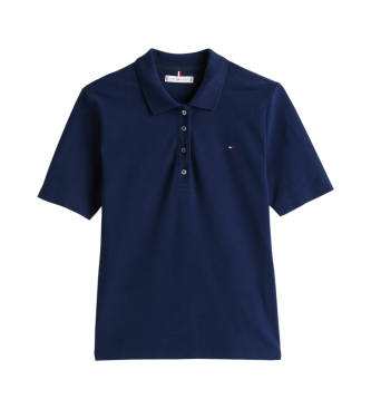 Tommy Hilfiger 1985 Kollektion Marineblaues Poloshirt mit normaler Passform