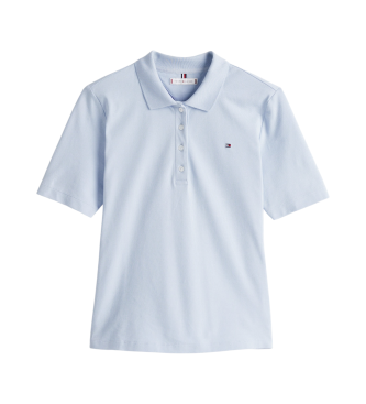 Tommy Hilfiger Plo azul de piqu da coleo de 1985