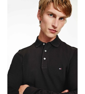 Tommy Hilfiger  Polo 1985 Slim Ls zwart