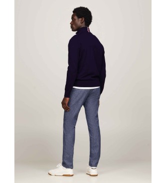 Tommy Hilfiger Jumper 1985 Zip Mock navy