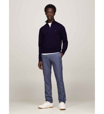 Tommy Hilfiger Jumper 1985 Zip Mock navy