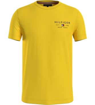 Tommy Hilfiger T-shirt gialla con logo