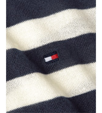 Tommy Hilfiger Gestricktes Poloshirt in Navy