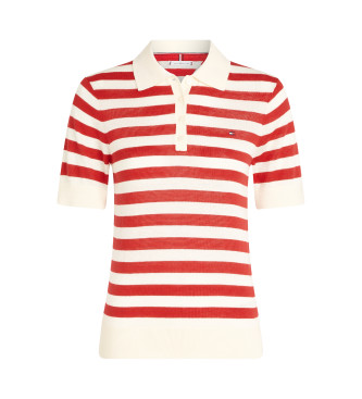 Tommy Hilfiger Czerwona koszulka polo