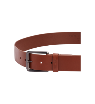 Tommy Hilfiger Casual leather belt 4.0 brown