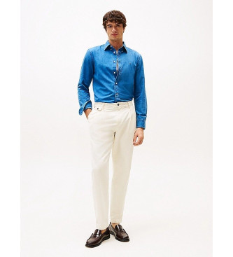 Tommy Hilfiger Camicia in chambray blu vestibilit regolare