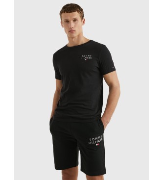 Tommy Hilfiger T-shirt originale con logo nero
