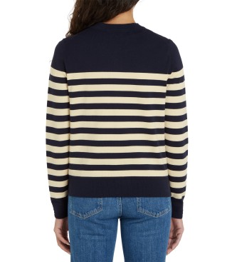 Tommy Hilfiger Cardigan lavorato a maglia girocollo blu scuro