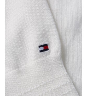 Tommy Hilfiger Stitch trje med V-udskring hvid