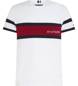 Tommy Hilfiger T-shirt Cor Bloco branco