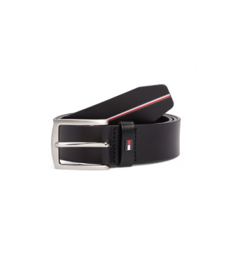 Tommy Hilfiger Usnjeni pas Denton 3,5 Black