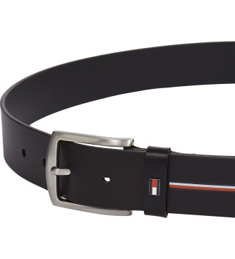 Tommy Hilfiger Denton Leren Riem 3.5 Zwart