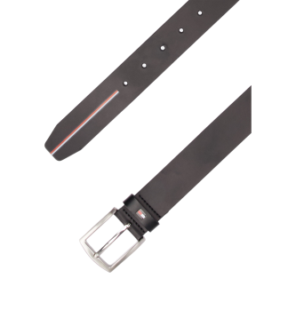 Tommy Hilfiger Ceinture en cuir Denton 3.5 Noir