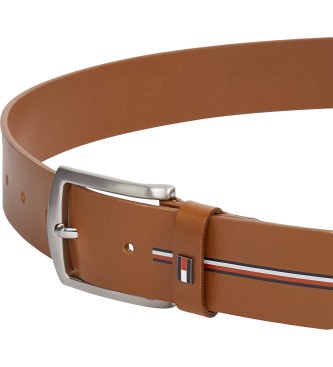 Tommy Hilfiger Leather belt Denton 3.5 brown