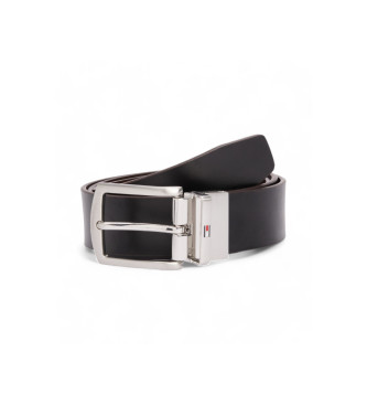 Tommy Hilfiger Ceinture en cuir Denton 3.5 noir, marron