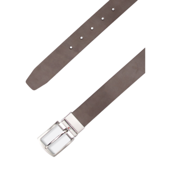 Tommy Hilfiger Ceinture en cuir Denton 3.5 noir, marron