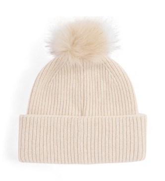 Tommy Hilfiger Chic hatt med pompom  vit