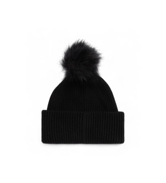 Tommy Hilfiger Chic hatt med pompom   svart