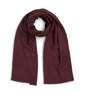 Tommy Hilfiger Maroon jacquard Chic scarf