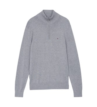 Tommy Hilfiger Trui met grijze ritssluiting Perkins