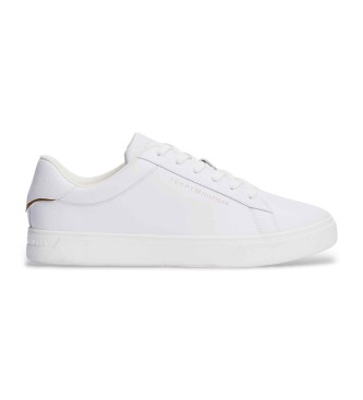 Tommy Hilfiger Chaussures de tennis en cuir blanc