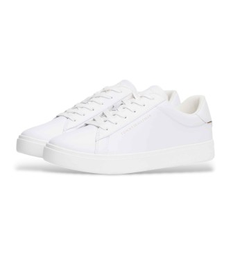 Tommy Hilfiger Chaussures de tennis en cuir blanc