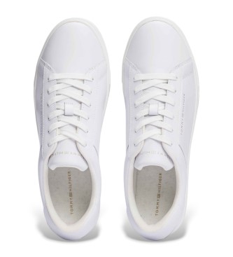 Tommy Hilfiger Chaussures de tennis en cuir blanc