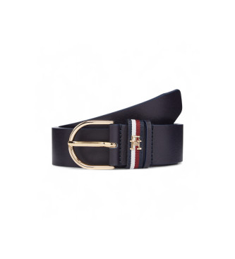 Tommy Hilfiger Essential Effortless Corp 3.5 mornarski usnjeni pas