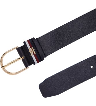 Tommy Hilfiger Essential Moeiteloze Corp 3,5 navy leren riem