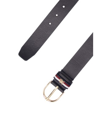 Tommy Hilfiger Essential Effortless Corp 3.5 navy leather belt