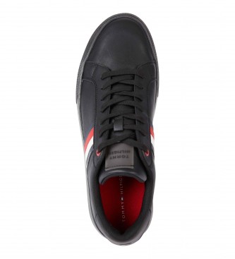 Tommy Hilfiger Cupsole Leder Sneakers schwarz