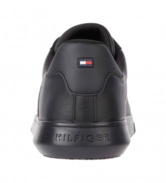 Tommy Hilfiger Cupsole Leren Sneakers zwart