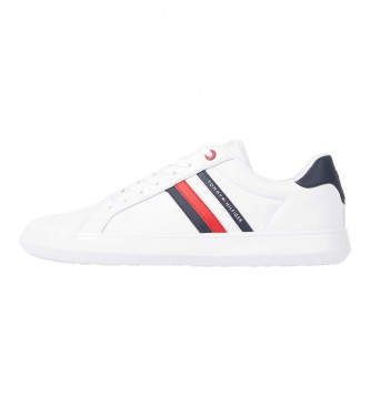 Tommy Hilfiger Cupsole lder Sneakers hvid