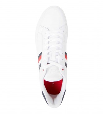 Tommy Hilfiger Skórzane trampki Cupsole w kolorze białym