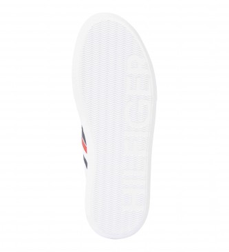 Tommy Hilfiger Skórzane trampki Cupsole w kolorze białym